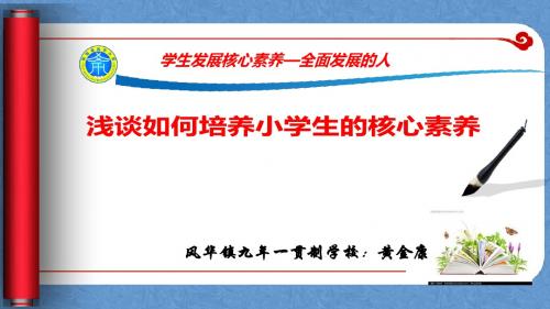 浅谈如何培养小学生的核心素养PPT课件