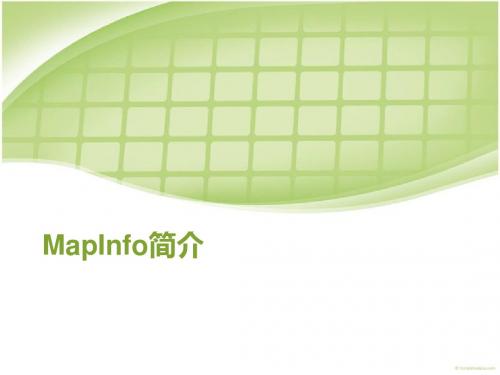 MapInfo简介_程仲涛