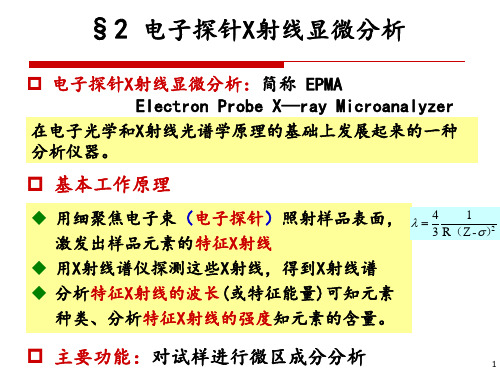 04-电子显微分析-SEM和EPMA(2-EPMA)