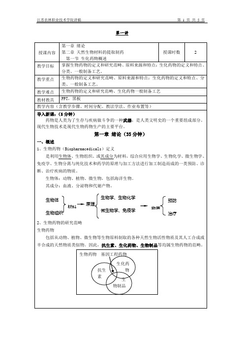 天然生物材料的提取制药