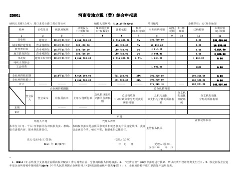 周口龙兴(综合申报表)