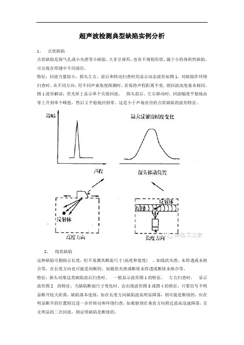超声波检测典型缺陷实例分析