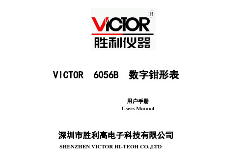 VICTOR6056B数字钳形表