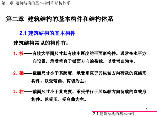 第二章建筑结构的基本构件