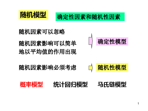 数学建模随机模型