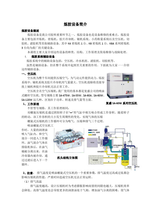 炼胶设备简介