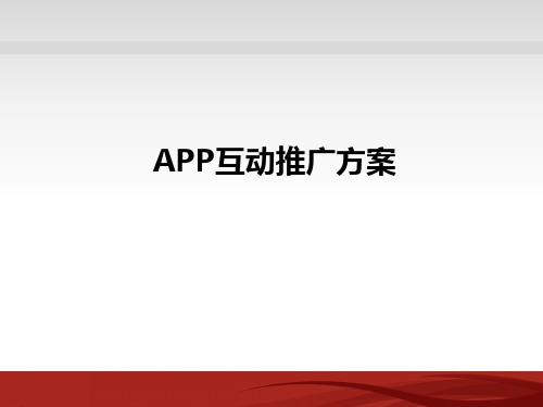 APP推广方案图文版资料