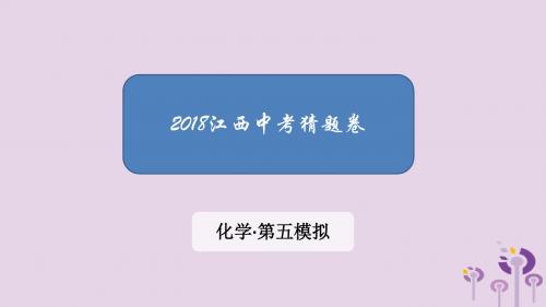 江西省2018中考化学第五模拟猜题卷课件