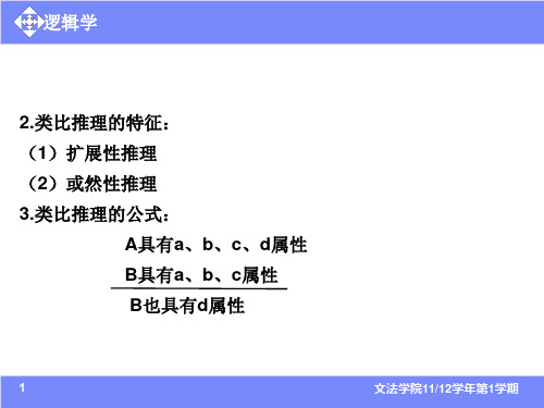 逻辑学第十章类比推理ppt课件