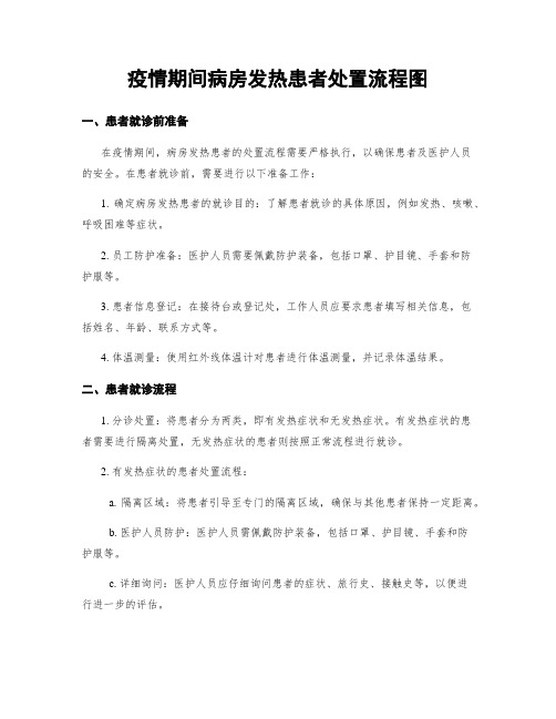 疫情期间病房发热患者处置流程图