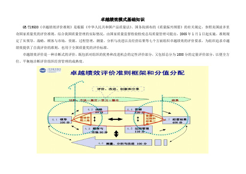 卓越绩效模式基础知识1