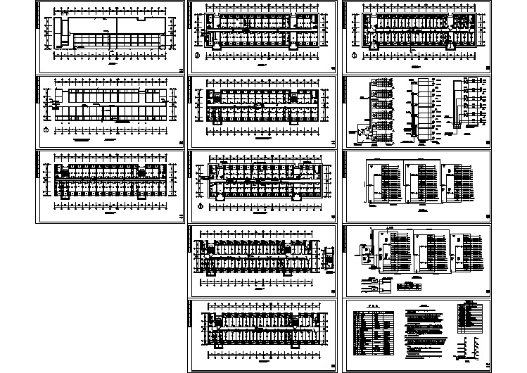 某学生公寓全套电气设计施工CAD图