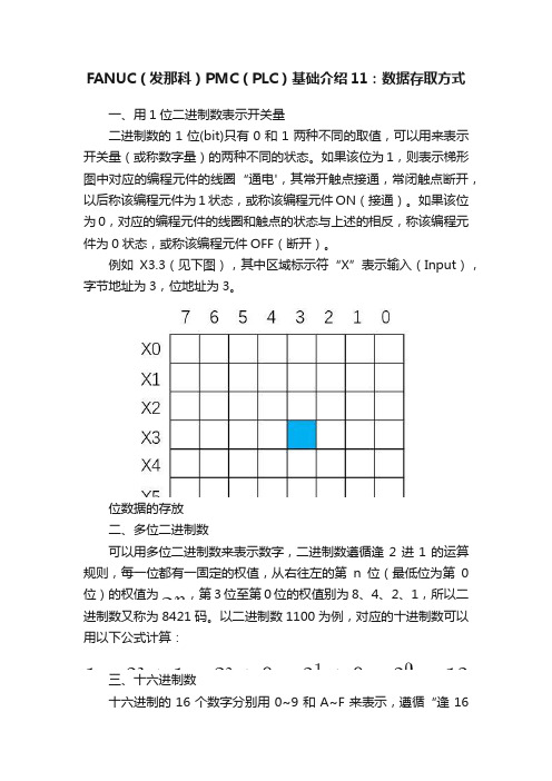 FANUC（发那科）PMC（PLC）基础介绍11：数据存取方式