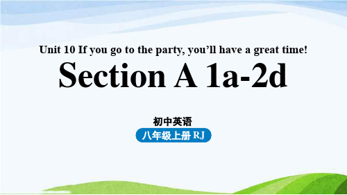 新人教英语八年级上Unit10第一课时 SectionA1a-2d