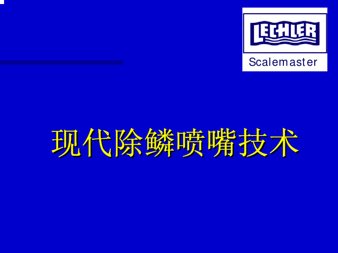 莱克勒除鳞喷嘴演示中文版