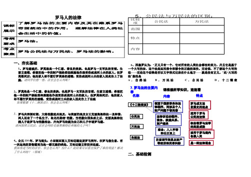 罗马人的法律学案