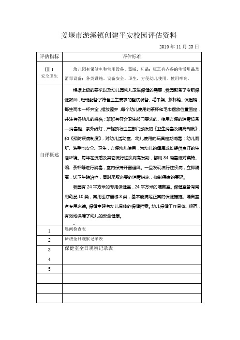 创建平安校园评估资料1瞧瞧