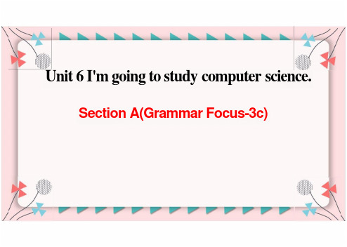 人教版英语八年级上册Unit6 SectionA Grammar Focus-3c课件