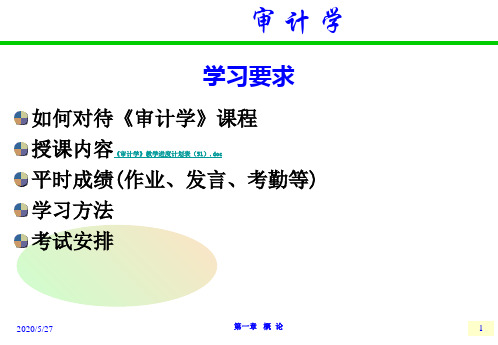 审计学 第一章 概述