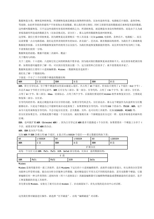 winhex数据恢复完整图文教程