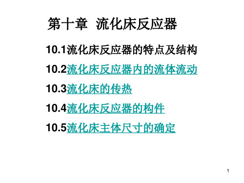 第十章 流化床反应器讲解