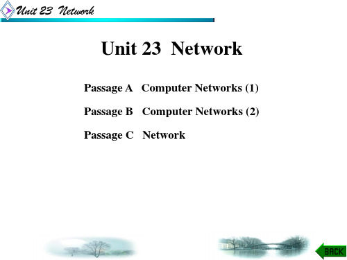 电子信息类专业英语Unit 23  Network