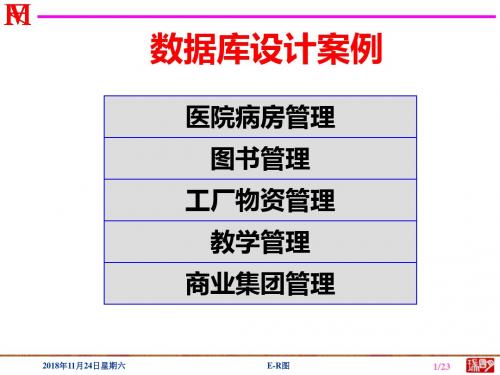 数据库设计案例汇编