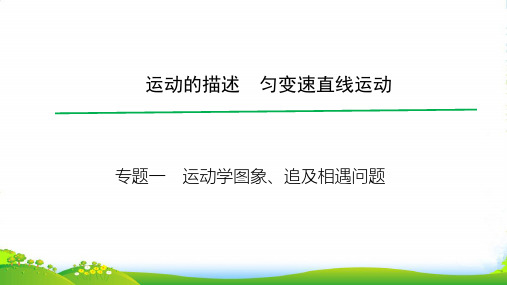 高考物理一轮总复习教学课件(人教版)：专题1 运动学图象、追及相遇问题 (共29张PPT)