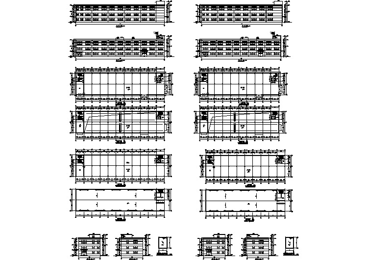 某市政扩建厂房建筑施工图纸(共8张)