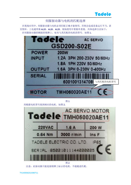 TN140006_伺服驱动器与电机的匹配选择