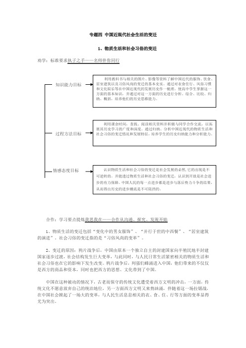 中国近现代社会生活的变迁