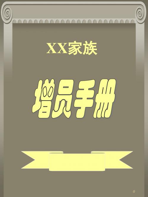 寿险营销团队POP增员手册