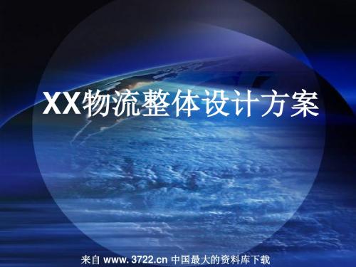 XX物流整体设计方案(ppt 37)概要