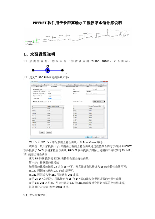 PIPENET长距离供水停泵水锤设置原则