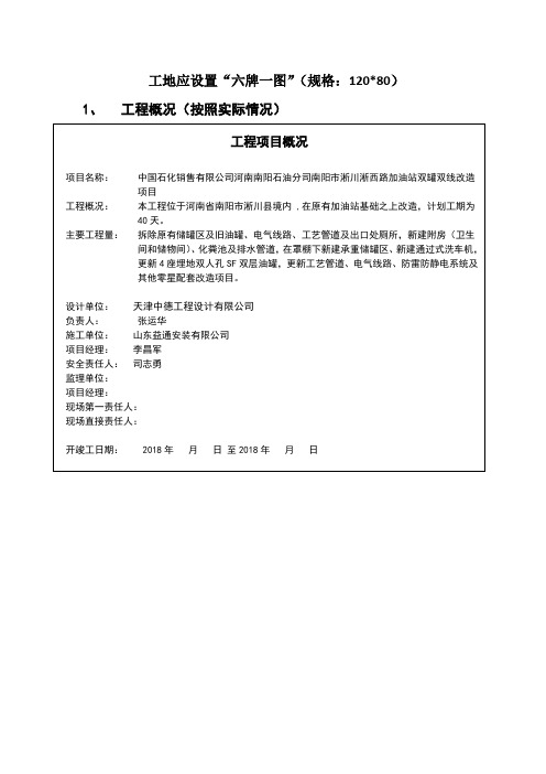 施工现场“七牌一图”