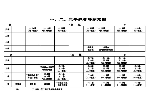 考场安排示意图2015.6