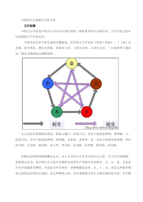 五行起源