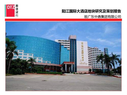 广东阳江国际大酒店地块研究及策划报告-PPT精品文档