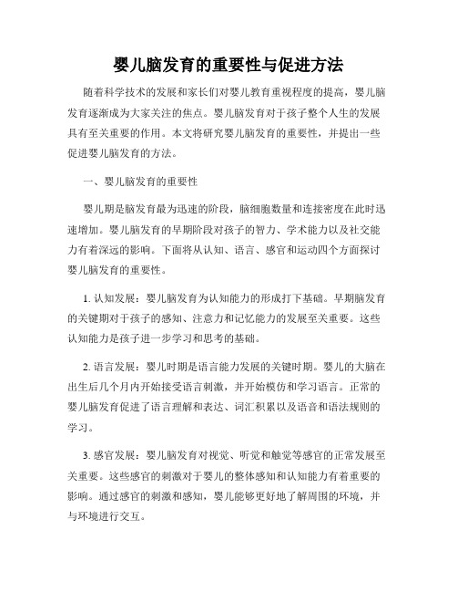 婴儿脑发育的重要性与促进方法