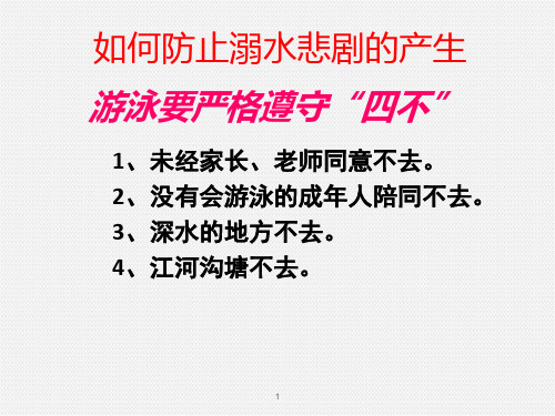 防溺水自救与救助PPT课件.ppt