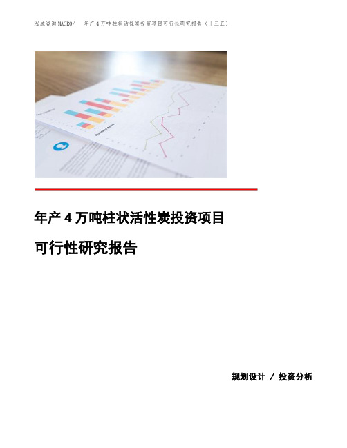 年产4万吨柱状活性炭投资项目可行性研究报告(十三五)