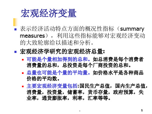 宏观经济分析基础ppt课件