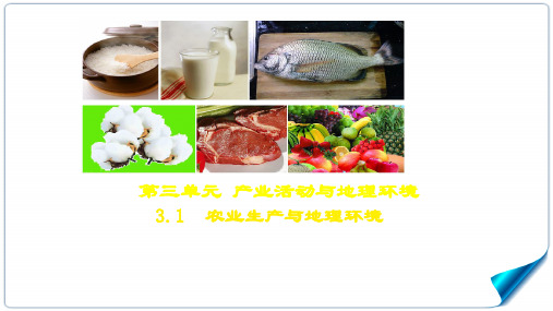 3.1农业区位因素及其变化课件(54张PPT)2023-2024学年高中地理人教版(2019)必修二