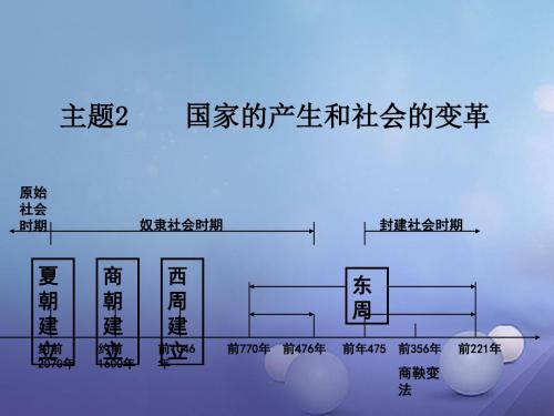 中考历史主题2国家的产生和社会的变革复习课件