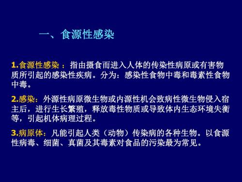 食源性感染免疫与免疫预防PPT课件