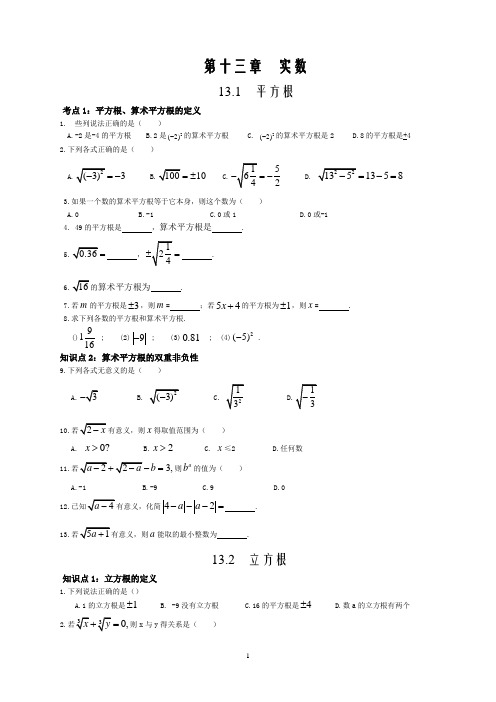 第十三章  实数