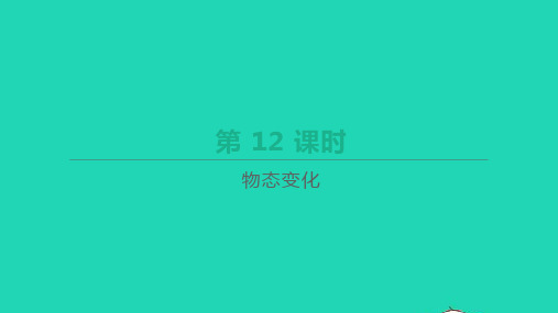 中考物理一轮复习第12课时物态变化课件