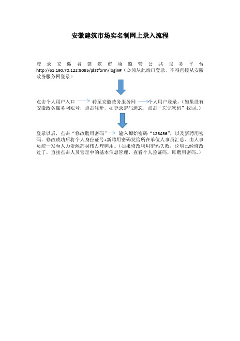 安徽建筑市场实名制网上流程