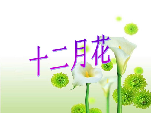 《十二月歌---花和果》