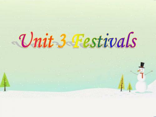 外研剑桥版英语六年级上册Unit 3 Festivals.课件3